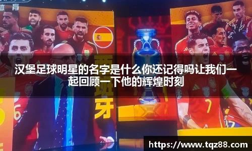 汉堡足球明星的名字是什么你还记得吗让我们一起回顾一下他的辉煌时刻